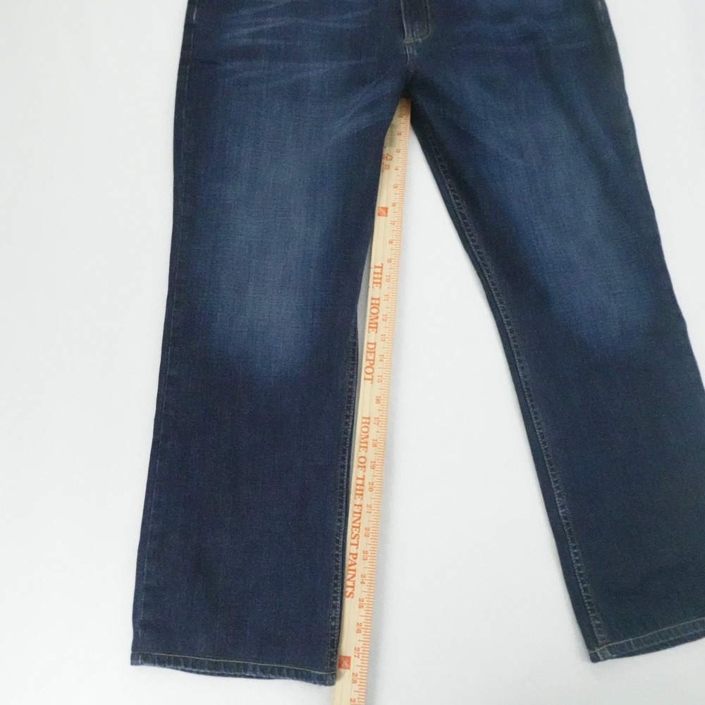 Cinch Jeans Men 38x32 Dark Wash Relaxed Straight Leg Stretch Denim Western - Picture 6 of 10